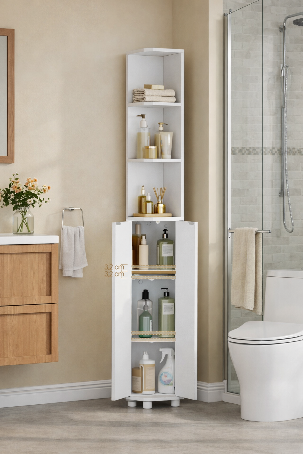 armoire salle de bain design