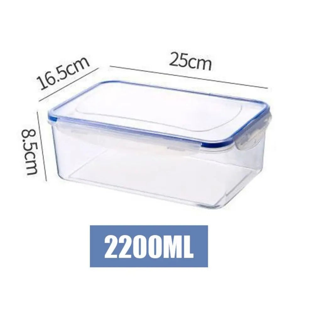 boites de conservation alimentaire plastique hermetique transparent rangement frigo 2200 ml