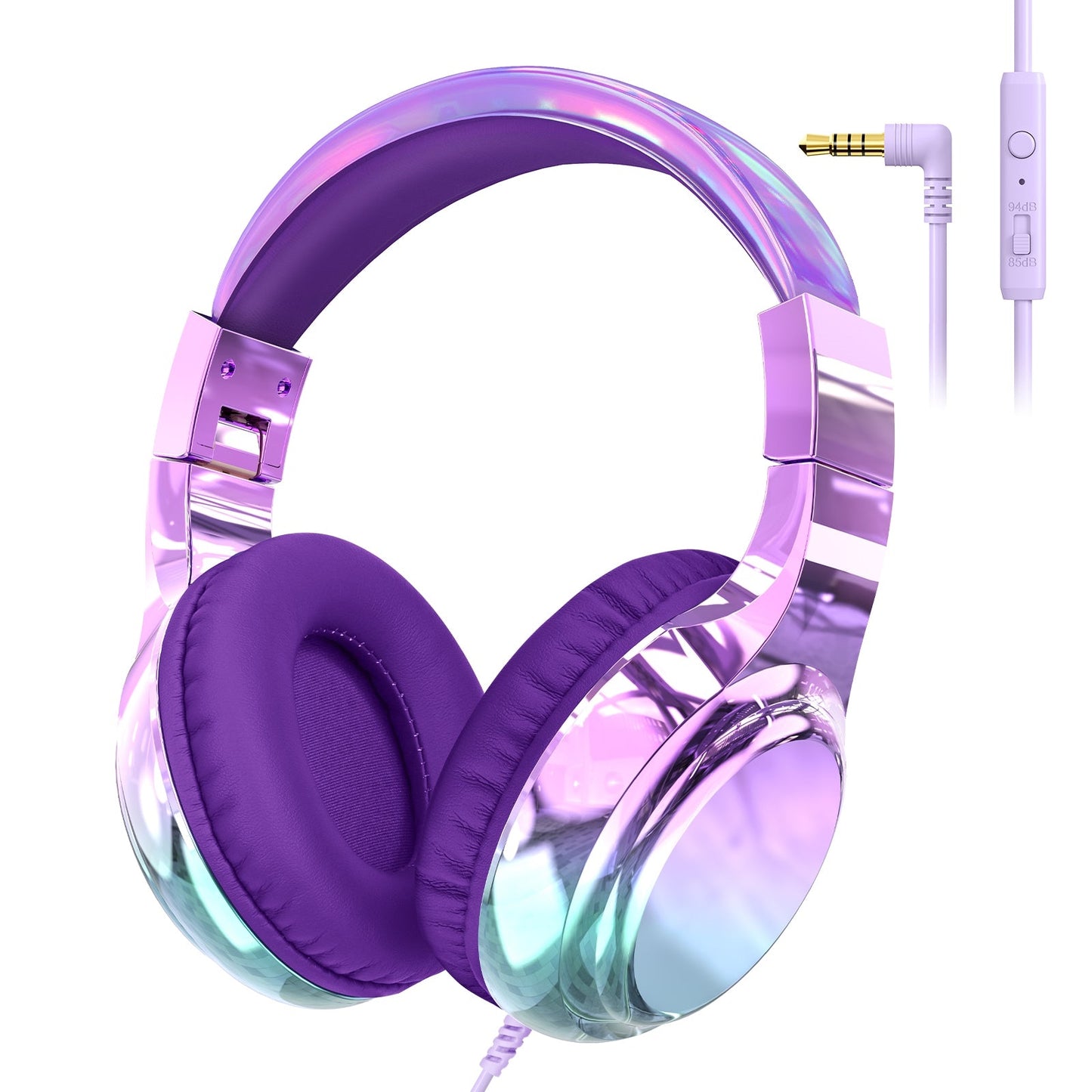 casque audio enfant violet
