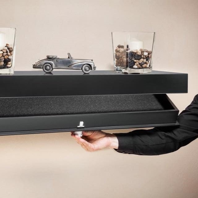 Étagère Murale - MagicShelf™ - Noir Mat - TIDOMY