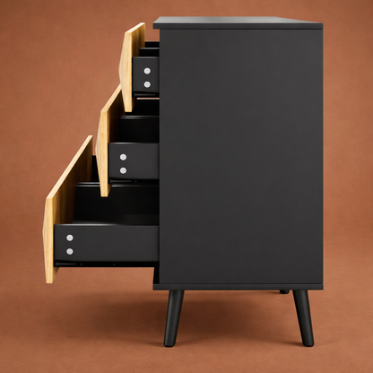 Commode tiroirs ouvert