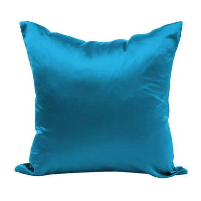 Housse de coussin bleu