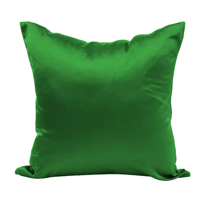 Housse de coussin vert foncé