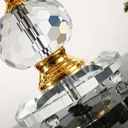 Lampe de bureau or cristal