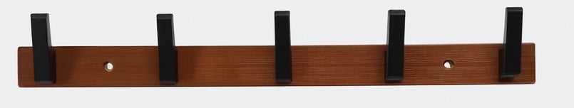 Porte manteau cinq crochets noir