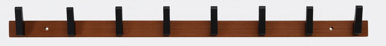 Porte manteau huit crochets noir