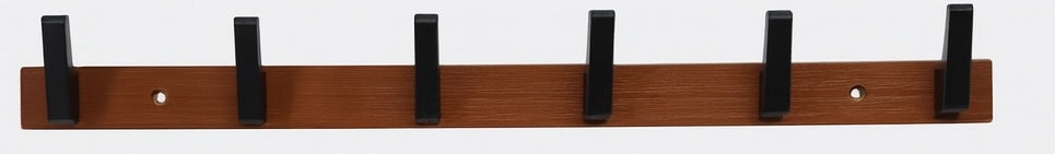 Porte manteau six crochets noir