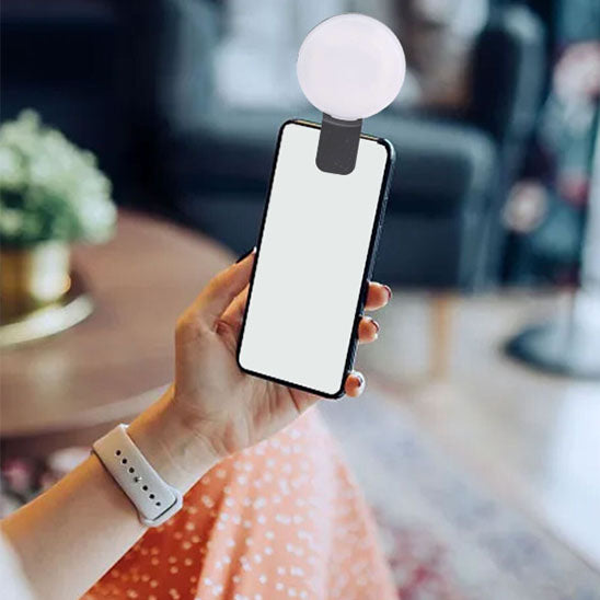 anneau lumineux clip portable