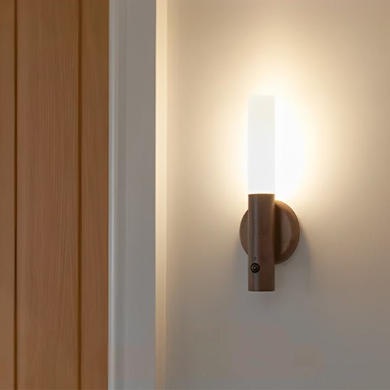 applique murale chambre moderne lumiere led bois metal