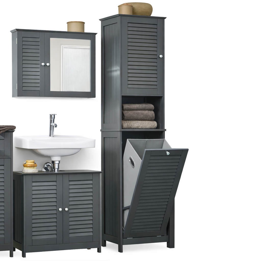 armoire salle de bain moderne avec rangement 