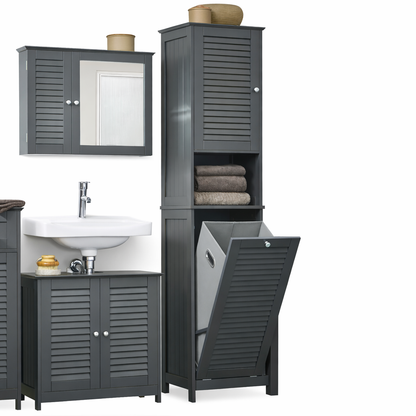 armoire salle de bain moderne avec rangement 