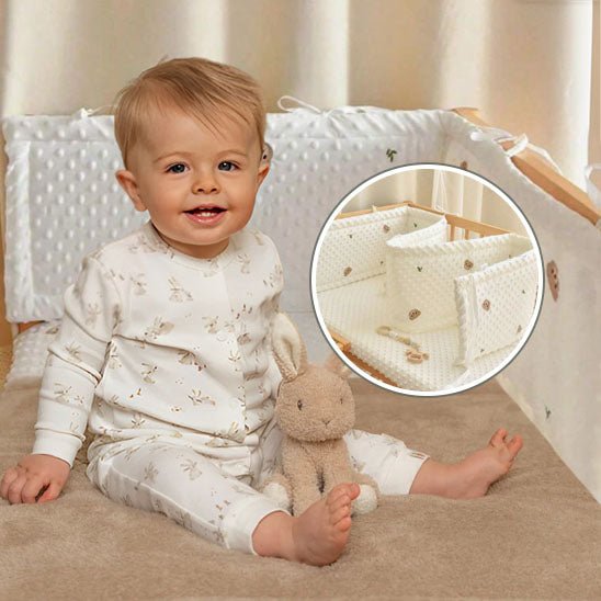bebe assis tour de lit bebe protection motif ourson