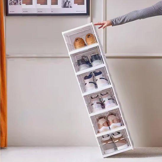 boite rangement chaussures modulaire transparente
