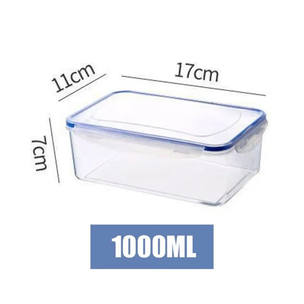 boites de conservation alimentaire plastique hermetique transparent rangement frigo 1000 ml