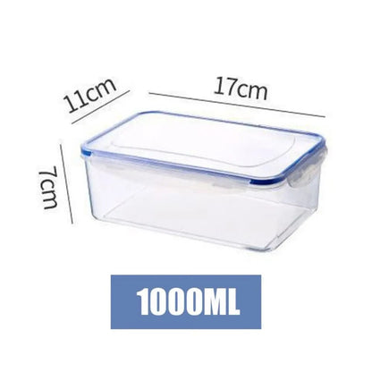 boites de conservation alimentaire plastique hermetique transparent rangement frigo 1000 ml