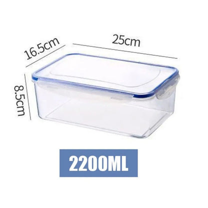 boites de conservation alimentaire plastique hermetique transparent rangement frigo 2200 ml