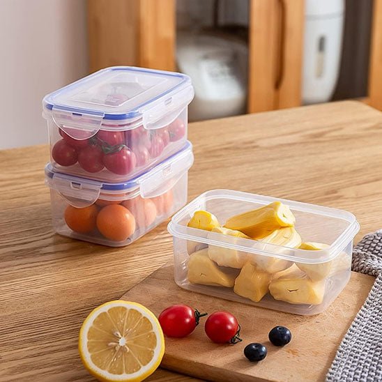 boites de conservation alimentaire plastique hermetique transparent rangement frigo