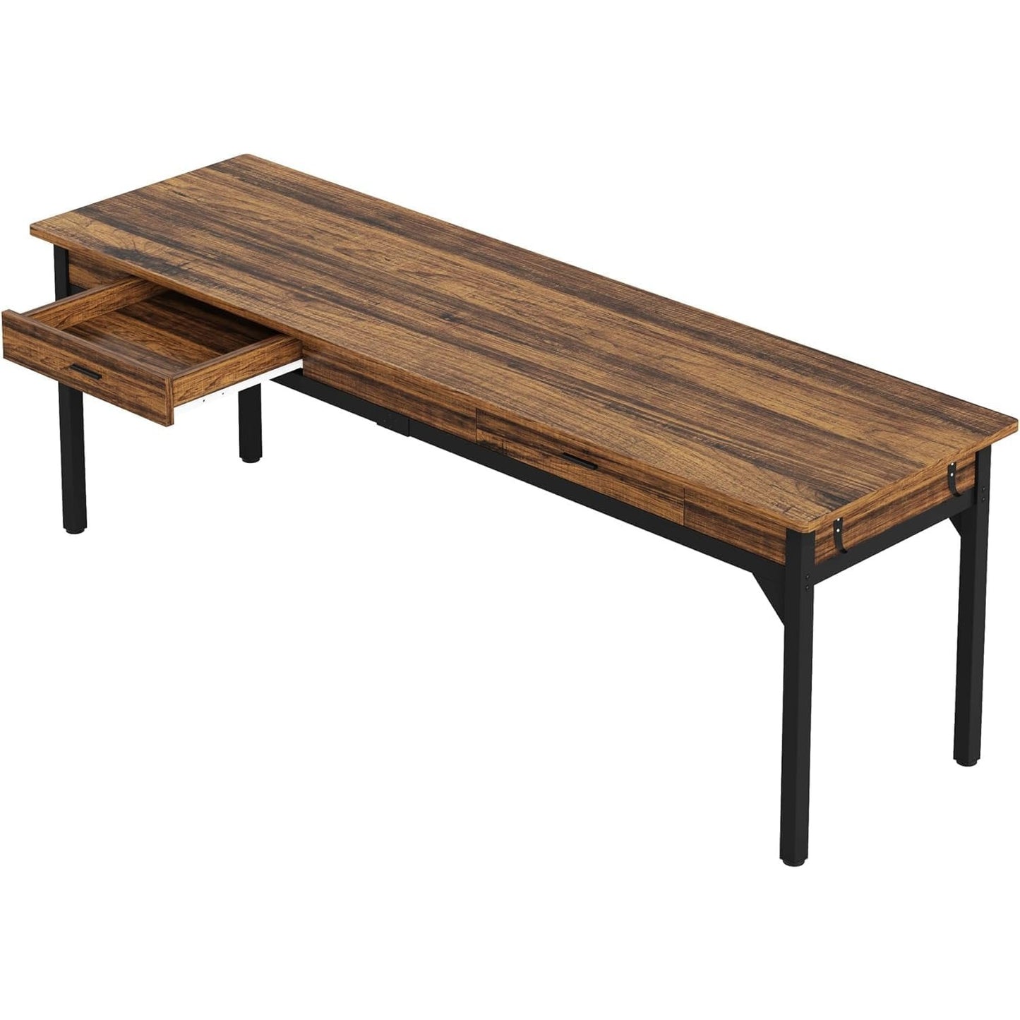 bureau dordinateur plateau bois marron