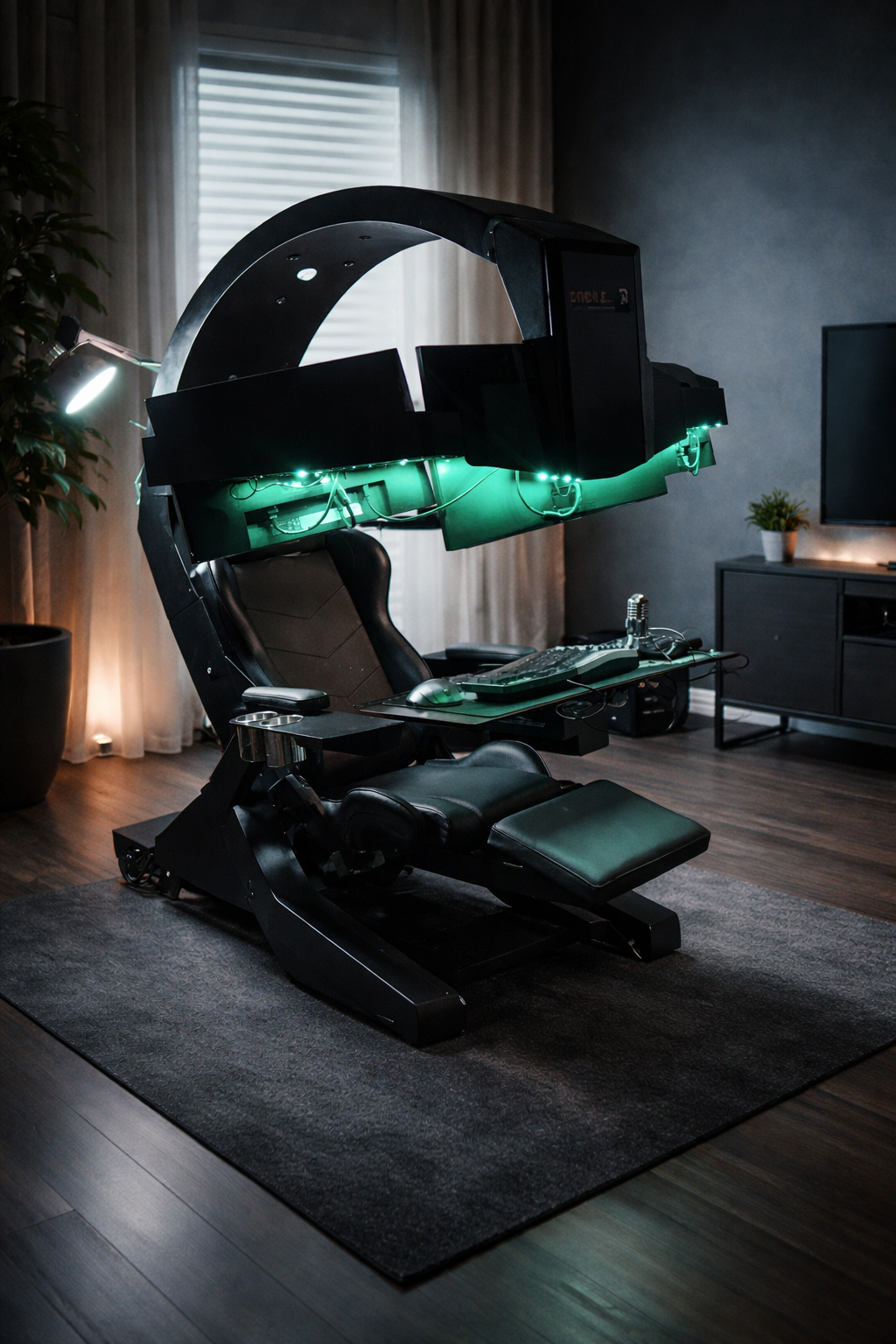 bureau ordinateur gamingcockpit structure solide