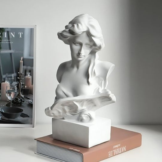 buste femme blanc sculpture decoration interieure
