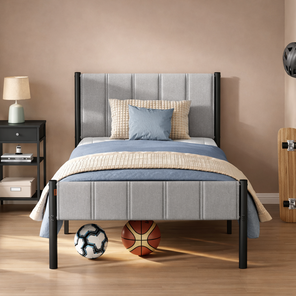 cadre de lit design moderne noir