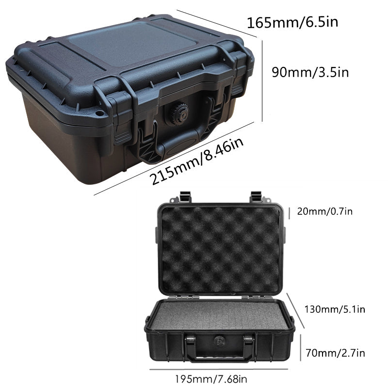 caisse  outils valise rigide noire mousse protection dimensions