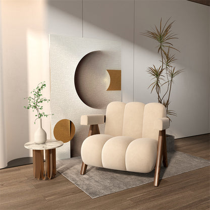 chaise de salon avec accoudoirs confortables