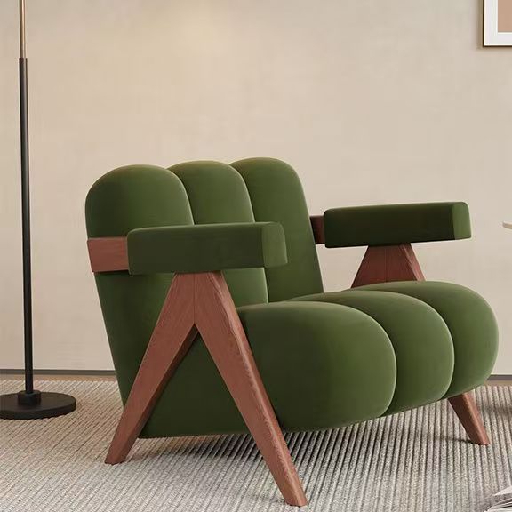chaise de salon mobilier design vert 