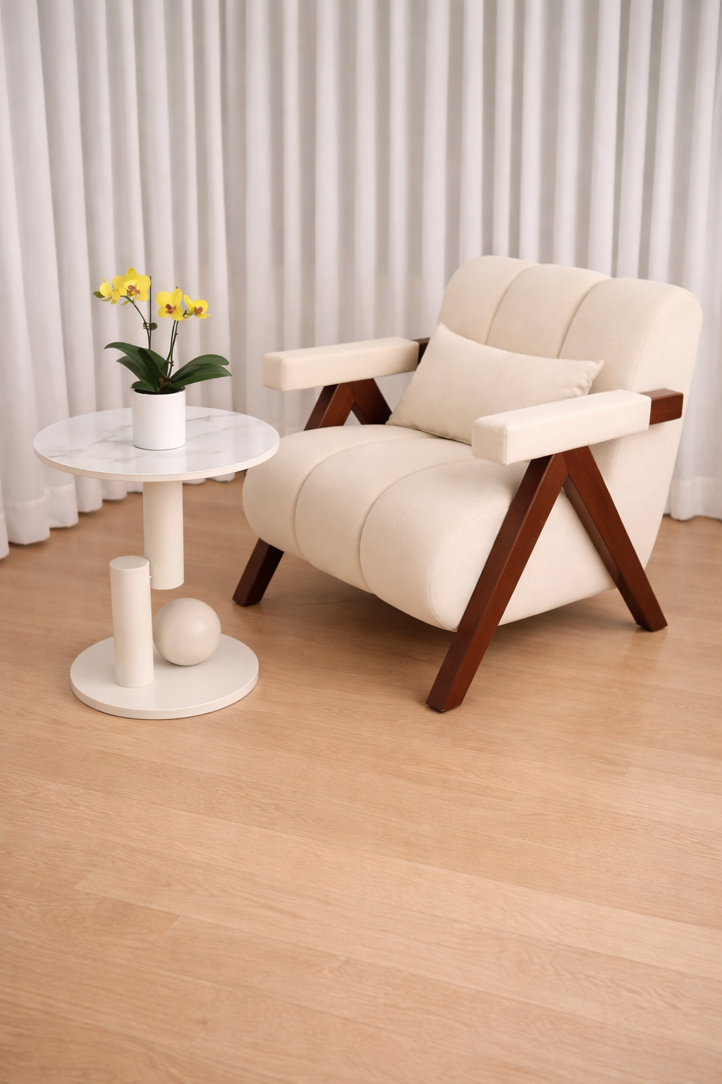 chaise de salon moderne blanc design