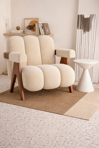 chaise de salon moderne blanc