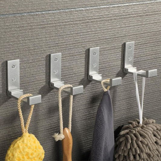 crochet mural metal argente