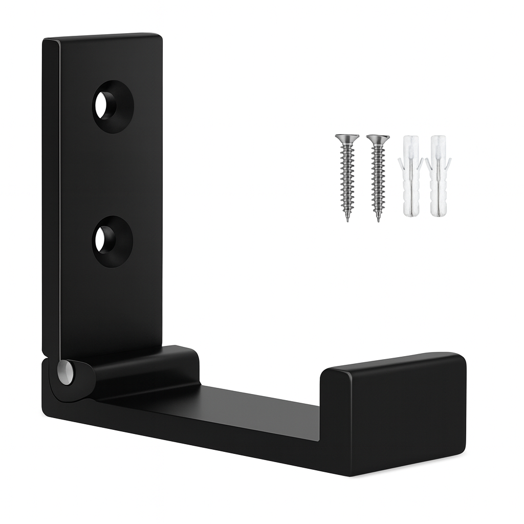 crochet mural metal noir unite