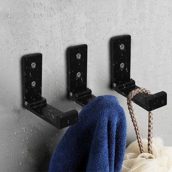 crochet mural noir antirouille