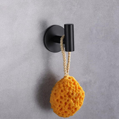 crochet mural noir eponge bain
