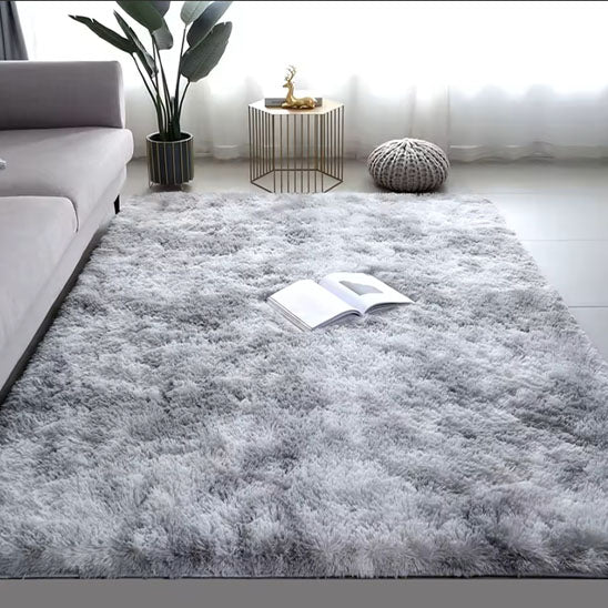 descente de lit douce gris clair salon moderne