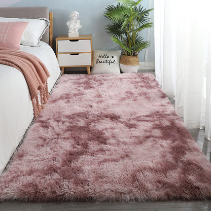 descente de lit motif rose