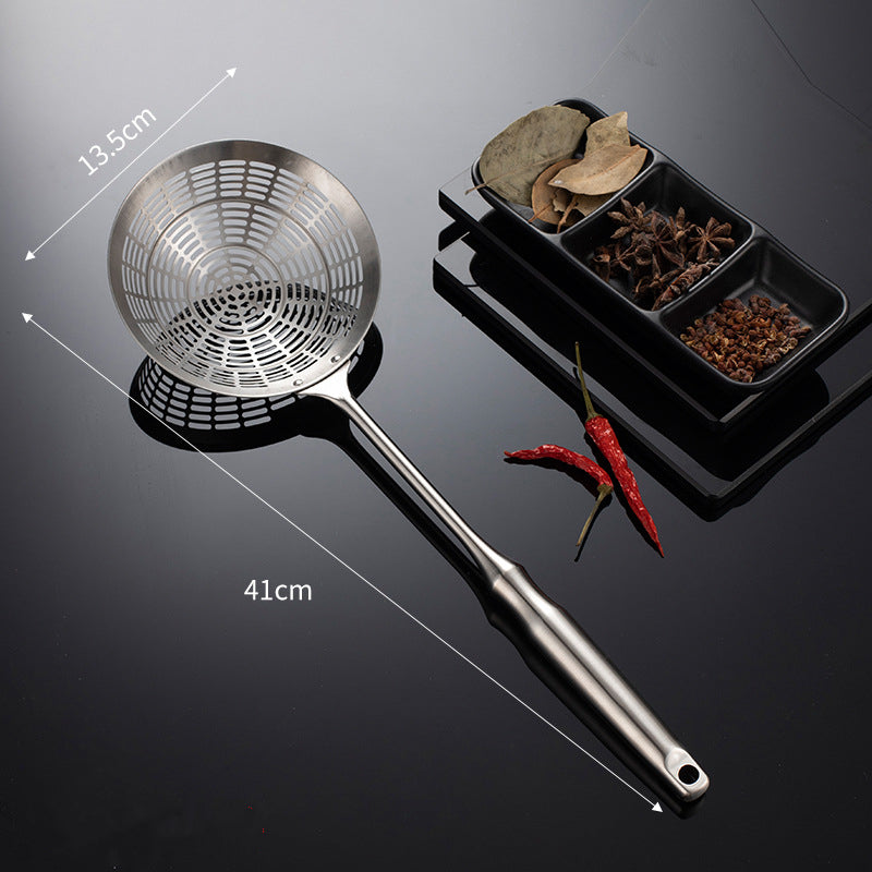 ecumoire inox cuisine avec brocolis chaud 14 cm 