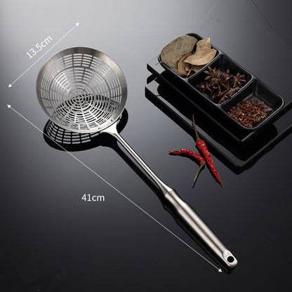 ecumoire inox cuisine avec brocolis chaud 14 cm 