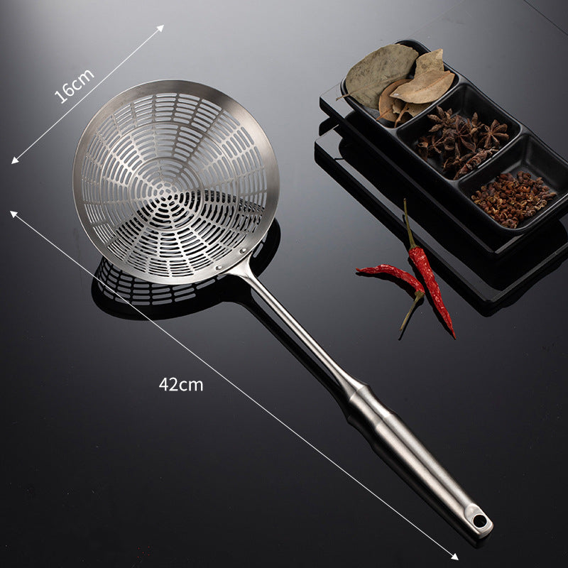 ecumoire inox cuisine avec brocolis chaud 16cm 