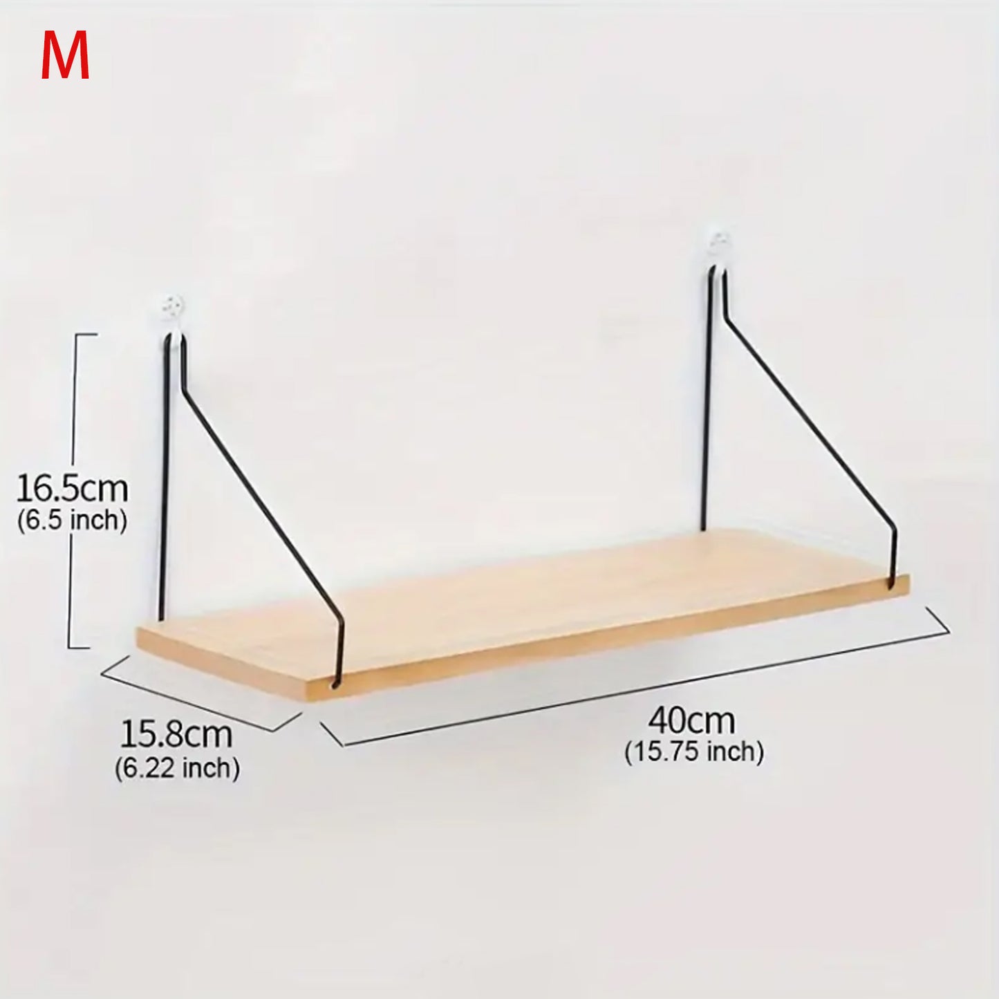 etagere bois murale corde taille M