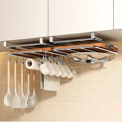 etagere cuisine mural rangement ustensiles tasses couvercle papier