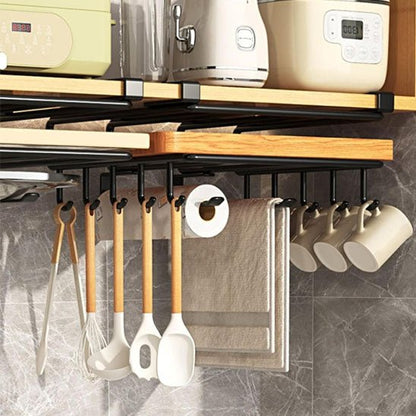 etagere cuisine mural rangement ustensiles tasses essuie main