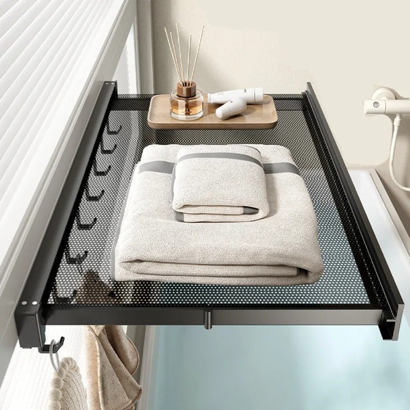 Étagère de Rangement - BathroomStorageShelf™ - Noir - TIDOMY
