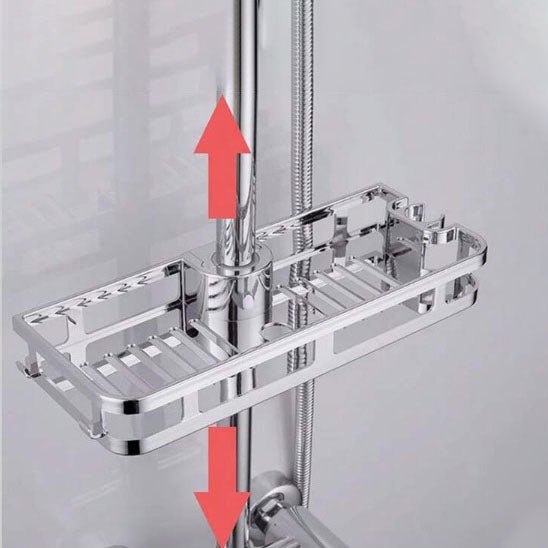 etagere douche chrome reglable hauteur