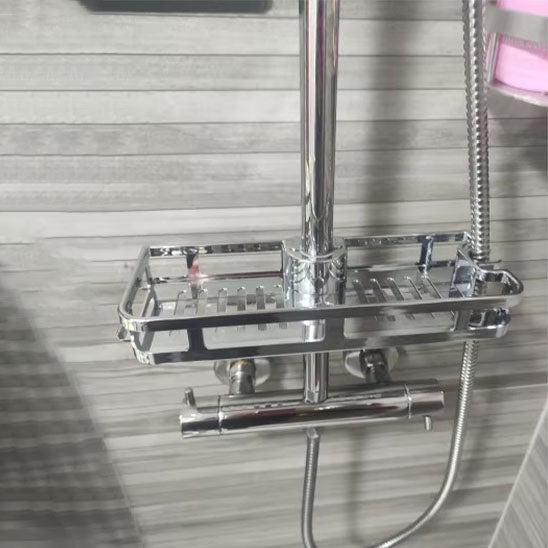 etagere douche chrome vide