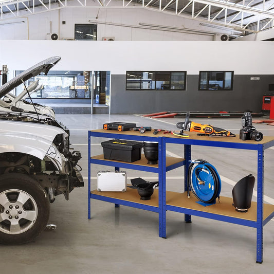 Étagère Métallique - MegaRack™ - Bleu - TIDOMY