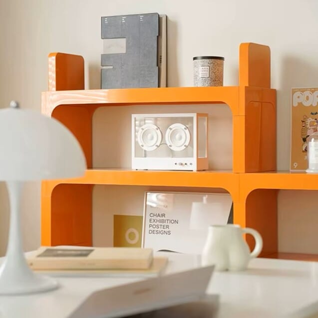 etagere modulable shelfcraft orange 372129