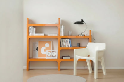 etagere modulable shelfcraft orange 560984
