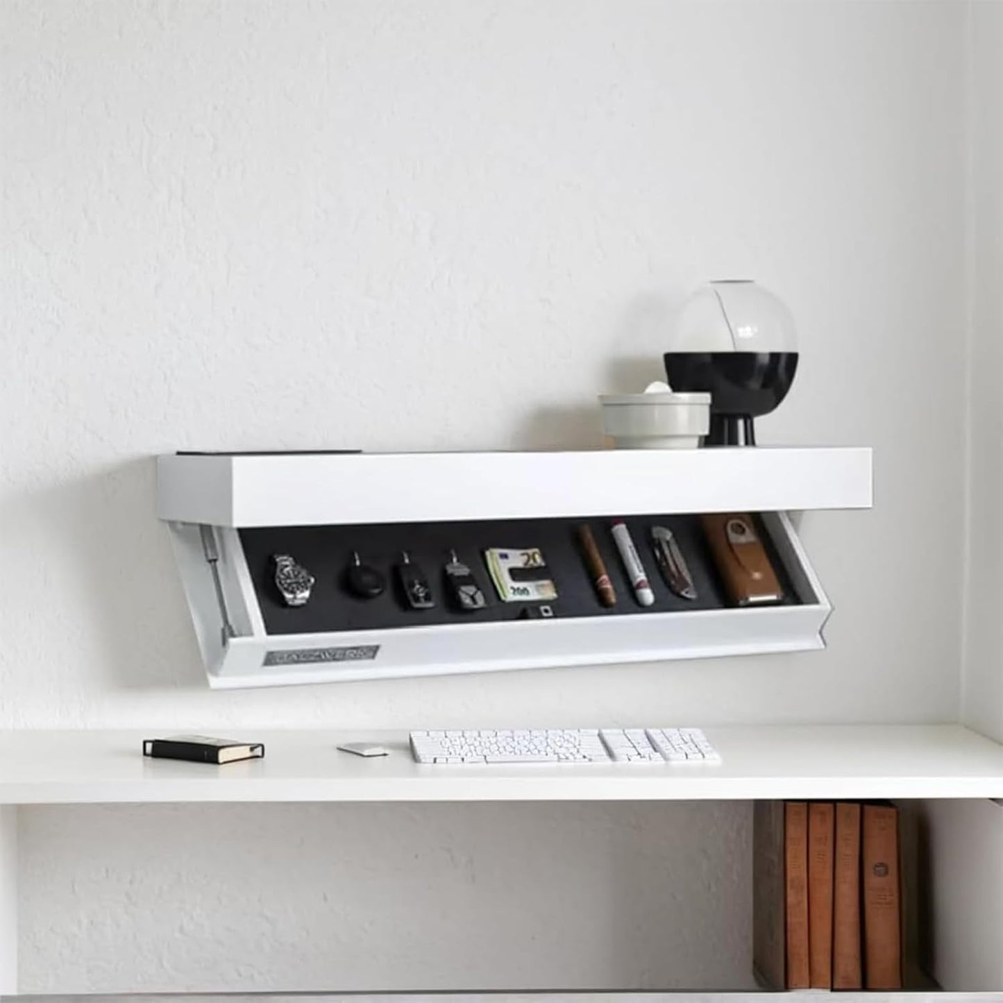 Étagère Murale - MagicShelf™ - Blanc Mat - TIDOMY