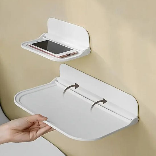 etagere murale petite blanche pliable smartphone